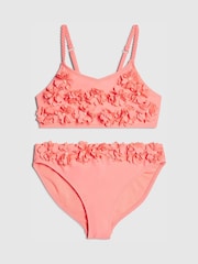 River Island Pink 3D Flower Bikini - Image 1 of 4