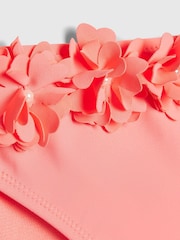 River Island Pink 3D Flower Bikini - Image 4 of 4