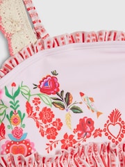 بيكيني بكشكشة بطبعة موضوعة بطراز مكسيكي من River Island - صورة 4 من 4