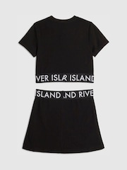 River Island Black Logo Waistband T-Shirt & Skort Set - Image 2 of 4