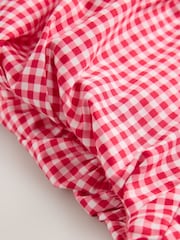 Red/White Gingham Milkmaid Puff Sleeve Top - Image 7 of 7