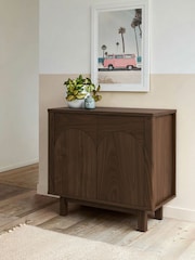 Dark Natural Arches Mango Wood Effect Small Sideboard - Image 1 of 4