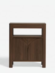 Dark Natural Arches Mango Wood Effect Side Table - Image 2 of 5