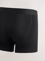 Black Waistband Cotton Rich Trunk Boxers 10 Pack - Image 13 of 14