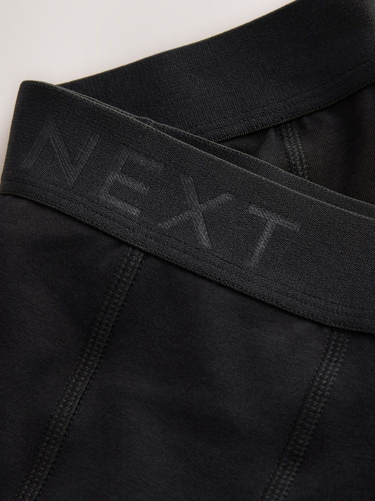 Black Waistband Cotton Rich Trunk Boxers 10 Pack - Image 14 of 14 Black Waistband Cotton Rich Trunk Boxers 10 Pack - Image 14 of 14