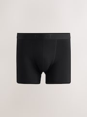 Black Waistband Cotton Rich Trunk Boxers 10 Pack - Image 8 of 14