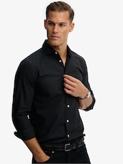 Superdry Black Classic Tailored Long Sleeve Shirt - Image 2 of 7