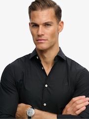 Superdry Black Classic Tailored Long Sleeve Shirt - Image 5 of 7
