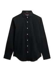 Superdry Black Classic Tailored Long Sleeve Shirt - Image 6 of 7