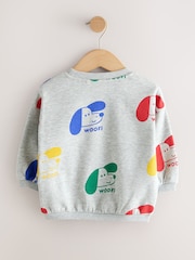 Grey Printed Dogs All-Over Print Crew Neck Sweatshirt (3mths-7yrs) - Image 2 of 4
