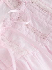 Light Pink Lace Ribbon Trim Cami Top - Image 6 of 7