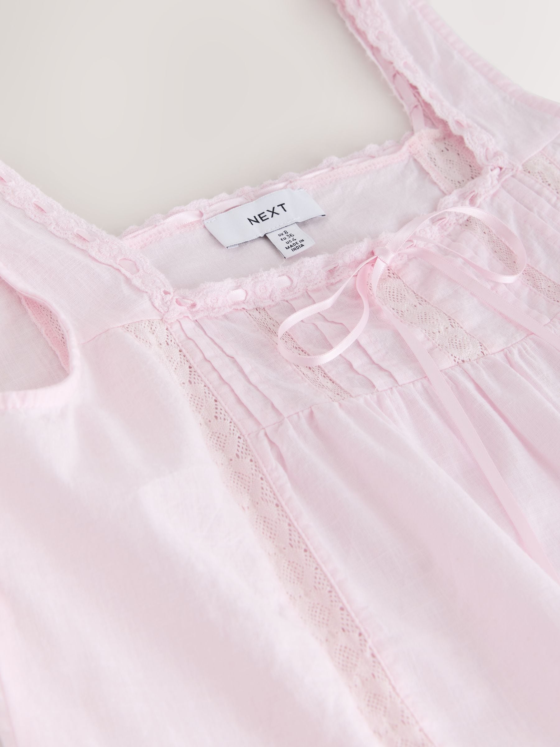 Buy Light Pink Lace Ribbon Trim Cami Top from Next USA