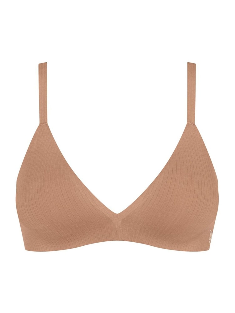 Brūns - Sloggi ZERO Feel Pure THE UP Push Up Bra - Attēls 6 no 6