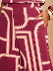 Love & Roses Geo Print pantalone - Slika 3 od 4