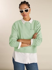 Dorrie Organic Cotton Cropped Sweatshirt - Image 1 of 4