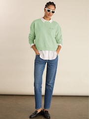 Dorrie Organic Cotton Cropped Sweatshirt - Image 2 of 4