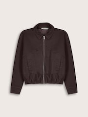 Baukjen Esme Cotton Bomber Brown Jacket - Image 5 of 5