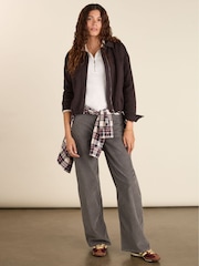 Bethany Grey Corduroy Wide Leg Trousers - Image 1 of 5