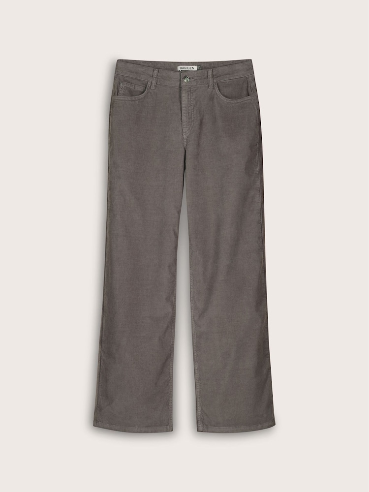 Bethany Grey Corduroy Wide Leg Trousers - Image 5 of 5 Bethany Grey Corduroy Wide Leg Trousers - Image 5 of 5