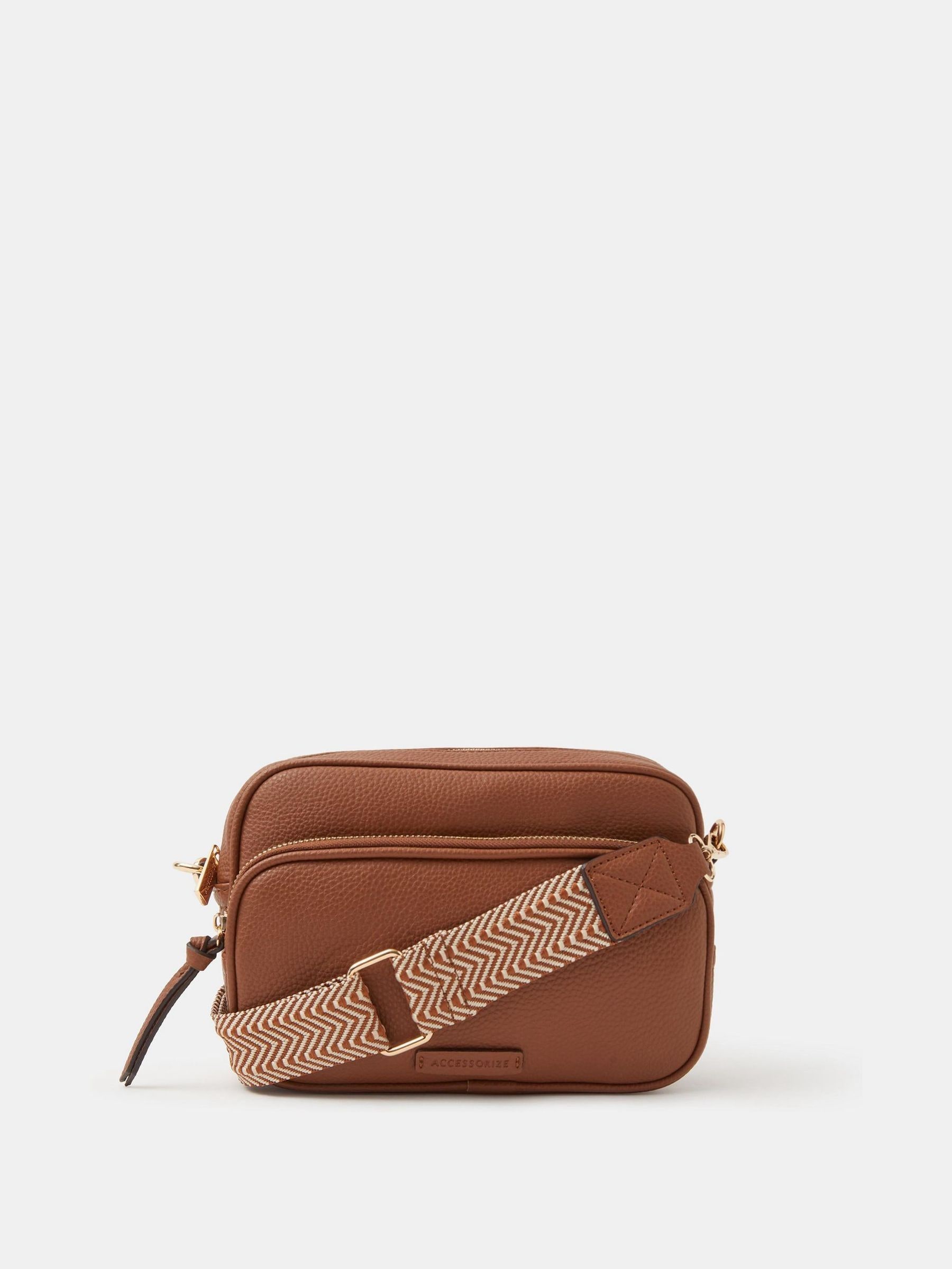Buy Accessorize Brown Double Zip Camera Bag from the Next UK