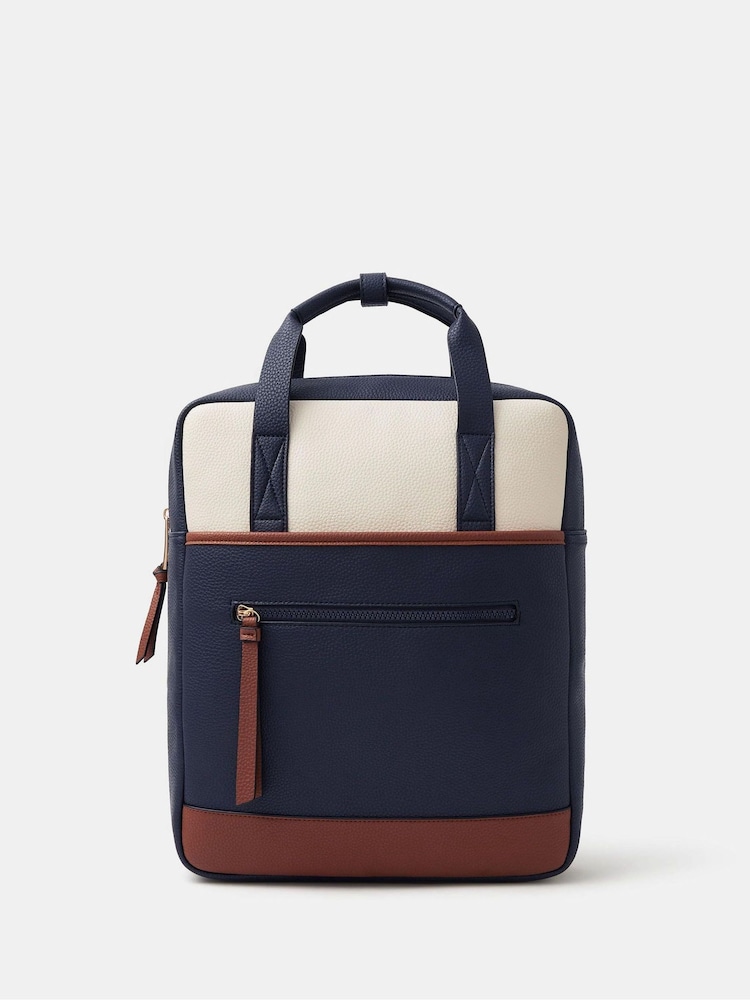 Accessorize Black Faux Leather Backpack - Image 1 of 2