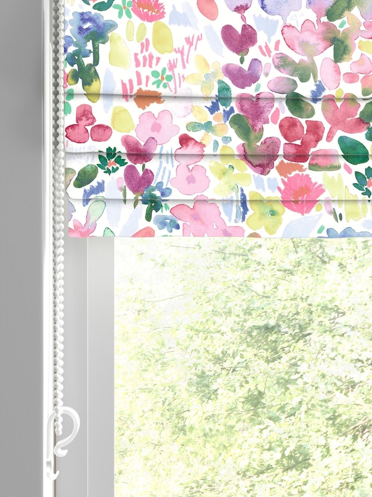 Bluebellgray Cerise Flora Made to Measure Blind - Image 2 of 6