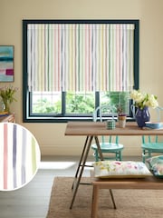 Bluebellgray Tetbury Watercolour Stripe Made to Measure Blind - Image 1 of 6