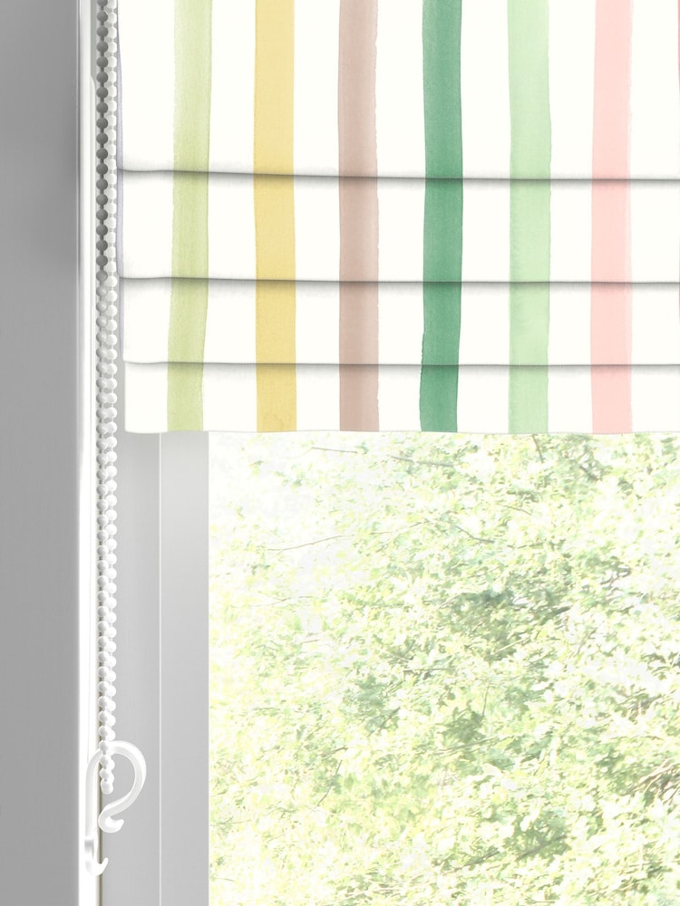 Bluebellgray Tetbury Watercolour Stripe Made to Measure Blind - Image 2 of 6