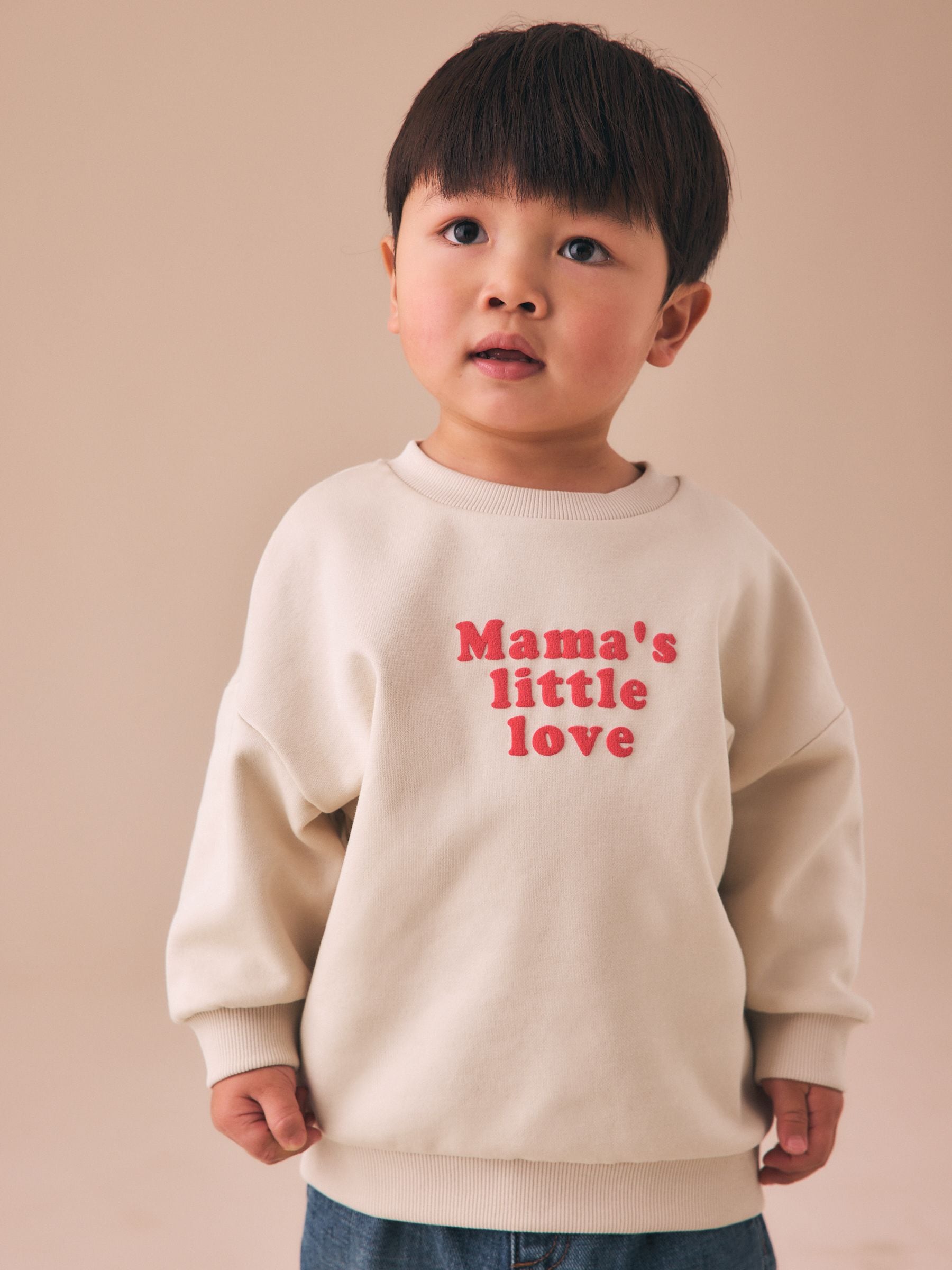 Buy Valentines Cream Mamas Little Love Crew Neck Sweatshirt (3mths
