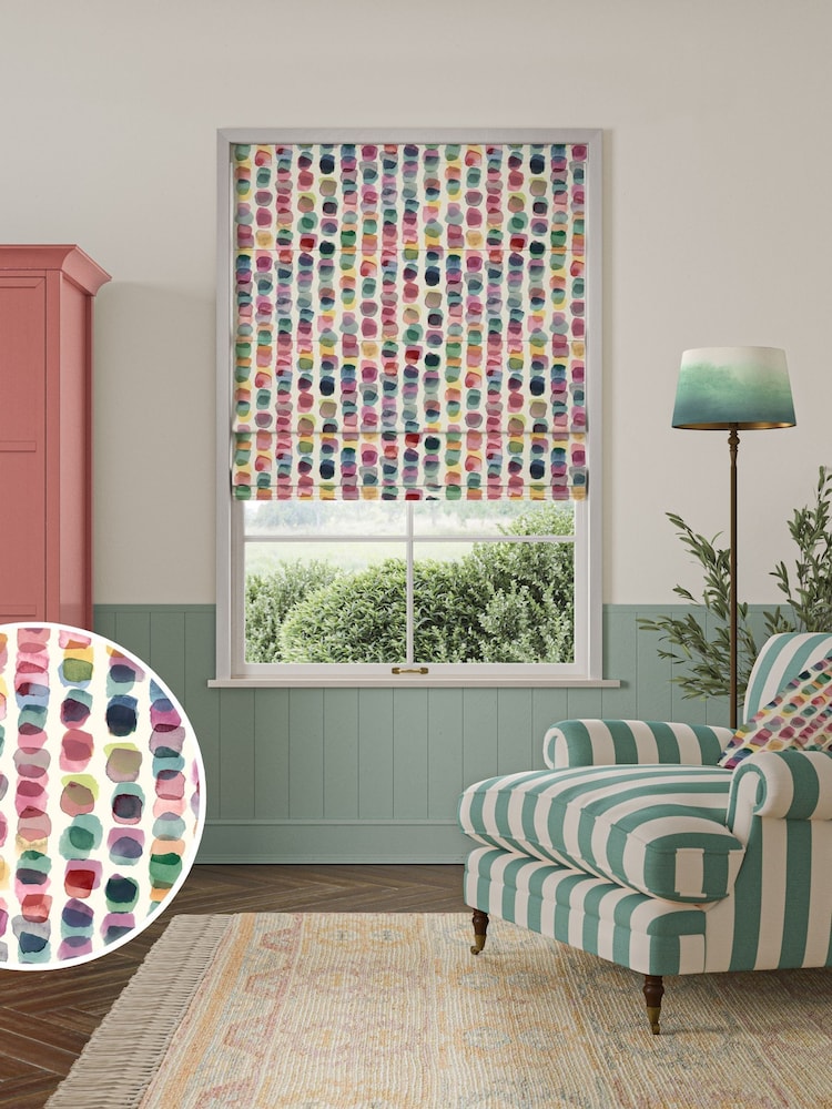 Bluebellgray Multi Tobermory Made to Roman Measure Blinds - Image 1 of 6