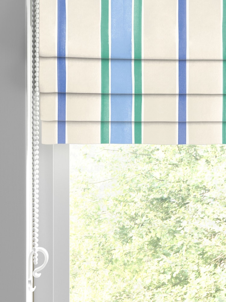 Bluebellgray Atlantic Seaside Stripe Made to Measure Blinds - Image 2 of 6