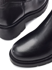 Moda in Pelle Olliia Ribbed Elastic Block Heel Boots - Imaginea 4 din 4