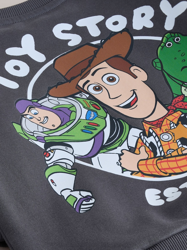 Charcoal Grey Toy Story Crew Sweat Top (3mths-7yrs) - Image 3 of 3