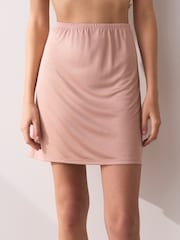 Praline Nude Short Microfibre Comfort Slip Skirt - Image 1 of 5