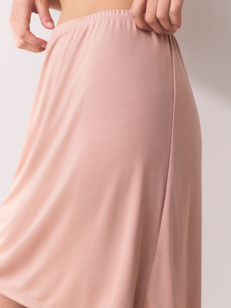 Praline Nude Short Microfibre Comfort Slip Skirt - Image 2 of 5 Praline Nude Short Microfibre Comfort Slip Skirt - Image 2 of 5
