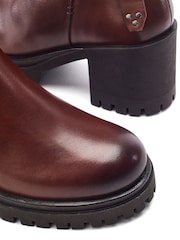 Maro - Moda in Pelle Sh Ariss Heeled Chunky Buckle Boots - Imaginea 4 din 4