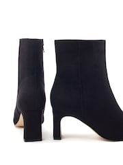 Moda in Pelle Black Opalia Square Toe Ankle Boots - Image 3 of 4
