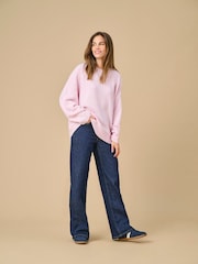 JDY Pink Long Sleeve Jumper - Image 1 of 7