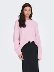 JDY Pink Long Sleeve Jumper - Image 3 of 7
