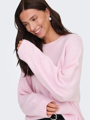 JDY Pink Long Sleeve Jumper - Image 4 of 7