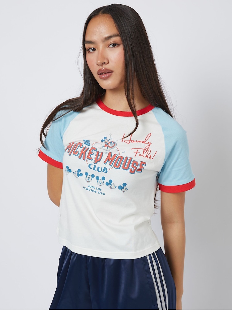 Skinnydip White Disney Mickey Mouse Baby T-Shirt - Image 2 of 4 Skinnydip White Disney Mickey Mouse Baby T-Shirt - Image 2 of 4