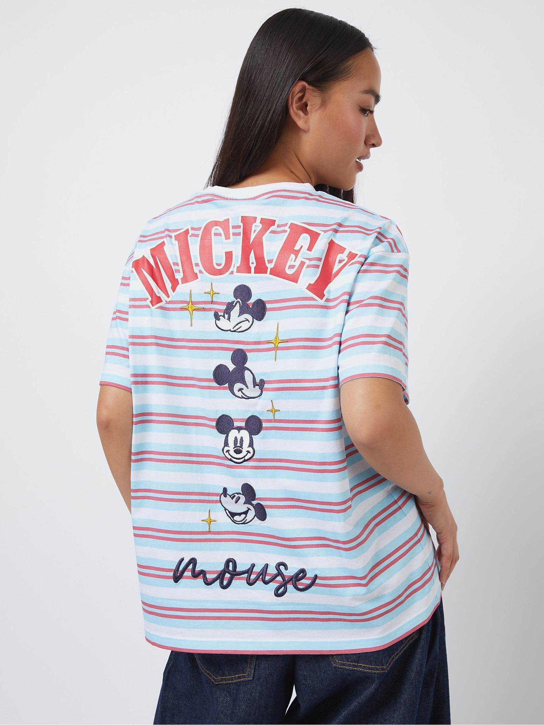 Buy Skinnydip Blue Disney Mickey Striped T-Shirt from Next USA