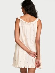 Victoria's Secret Coconut White Ditsy Floral Short Slip Dress - Image 3 of 3