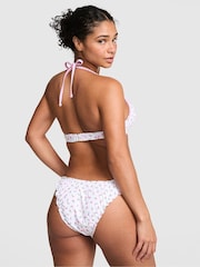 Victoria's Secret Pink White Ditsy Floral Push Up Bikini Top - Image 2 of 2