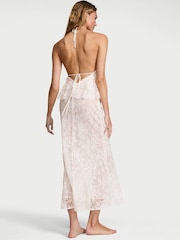 Victoria's Secret Coconut White Lace Ruffled Maxi Slip Dress - Image 2 of 2