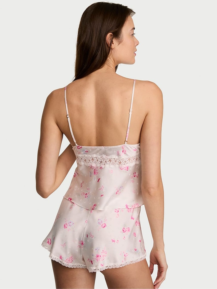 Victoria's Secret Pink Floral Butterflies Jacquard Cami & Short Set - Image 3 of 3