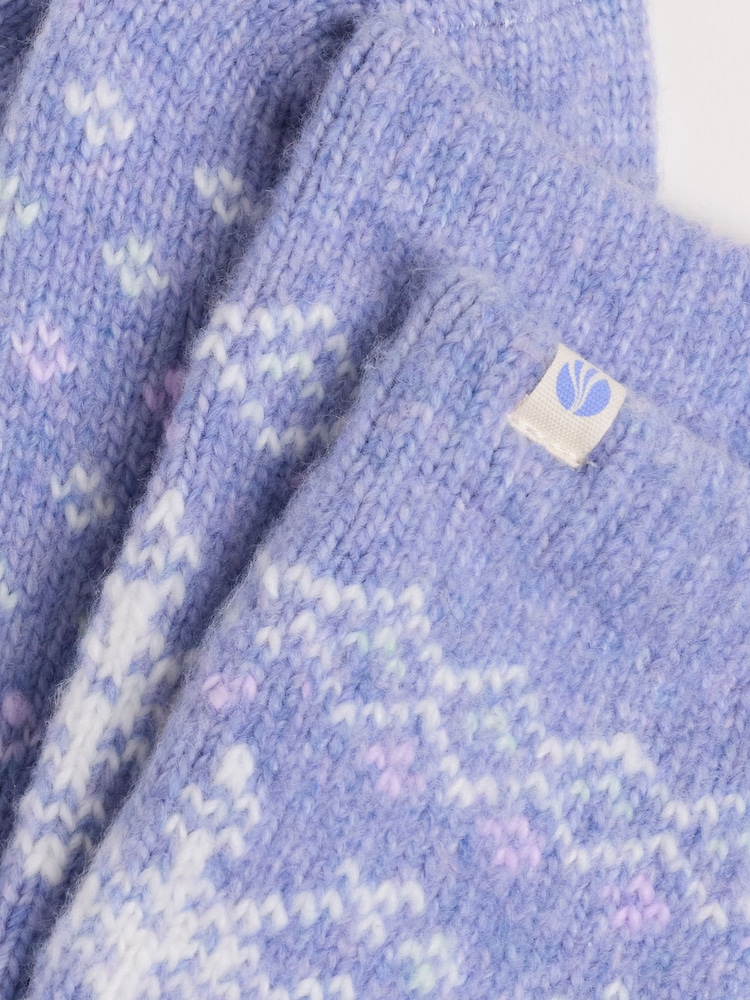 FatFace Purple Fairisle Super Soft Socks - Image 2 of 2
