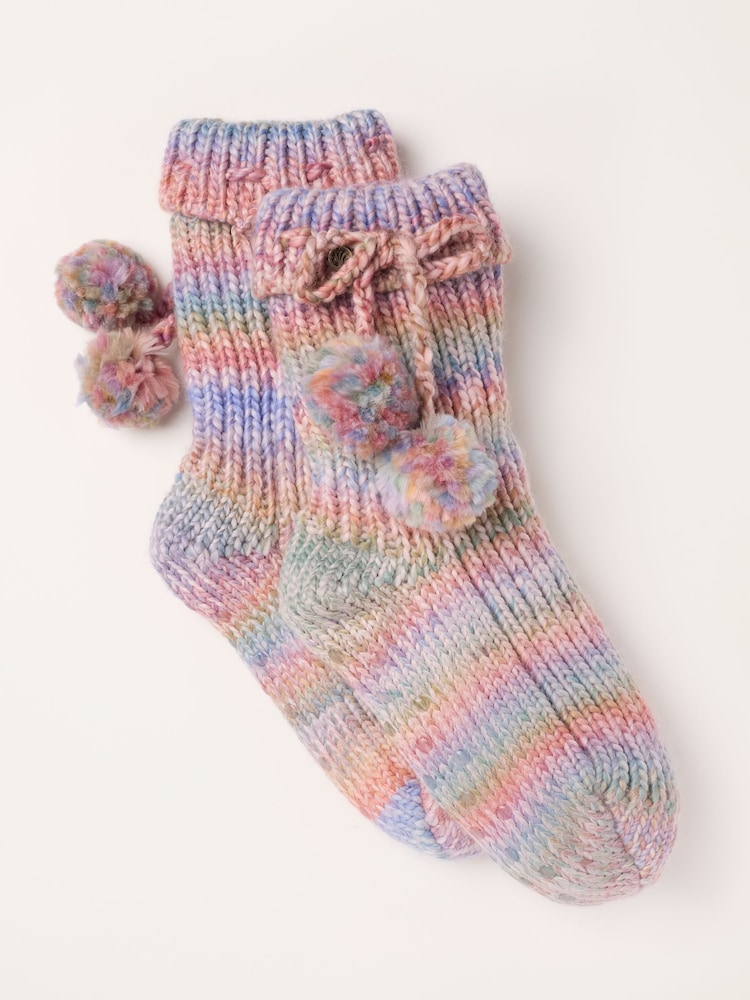 FatFace Multi Colour Ombre Slipper Socks - Image 1 of 2