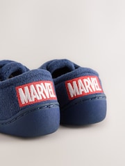 marine - Chaussons Marvel Cosy à fermeture par contact à semelle de cuvette - Image 3 de 5