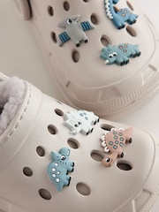 Neutral Dino Warm Lined Slipper Clogs - Image 5 of 5